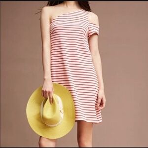 Anthropology off the shoulder dress